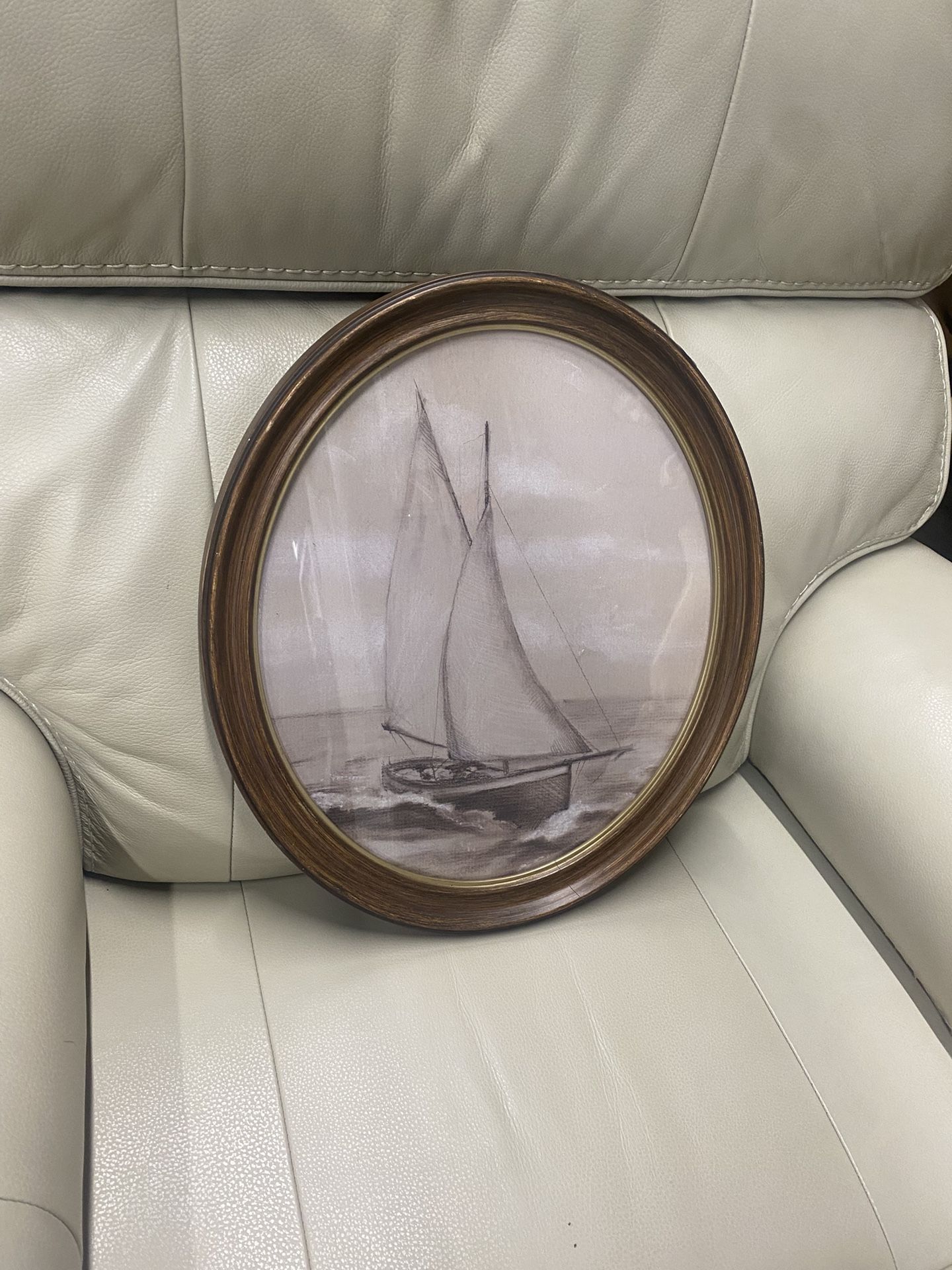 Framed Sailboat Sketch