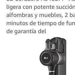 Aspiradora LG Recargable 100 Minutos De Tiempo