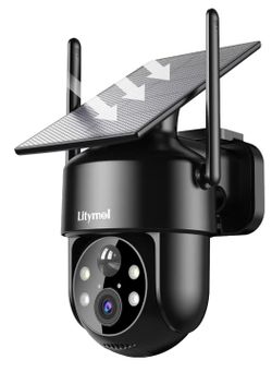 CAMARA  DE  SEGURIDAD SOLAR  2K CON VISTA 360°/2K SOLAR-POWERED 360°  SECURITY  CAMERA 