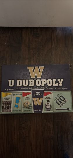 University of Washington themed monopoly board game