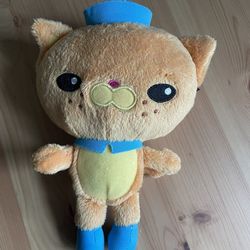 Fisher Price Disney’s Octonauts Kwazii Plush Orange Cat Stuffed Toy Pirate