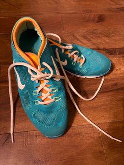 Nike Teal and Orange Sneakers