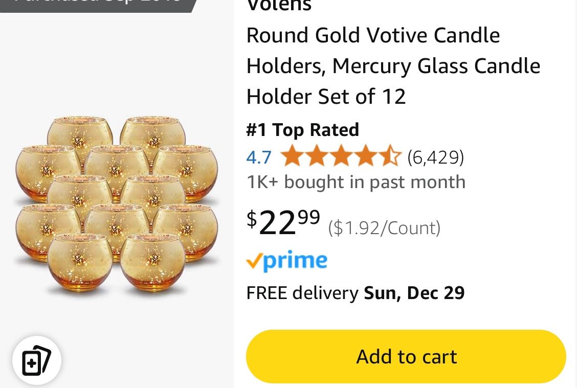 Round Gold Candle Holders 