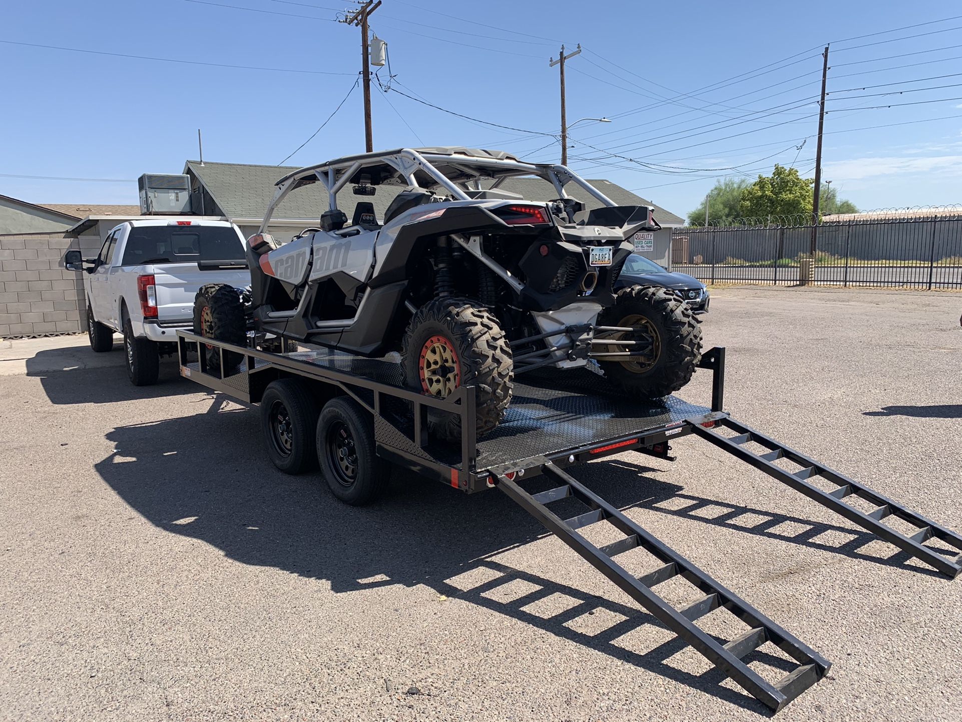 UTV Trailer, Side By Side , Can Am X3, Custom Made Trailer