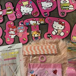 Hello kitty party supplies happy birthday theme party