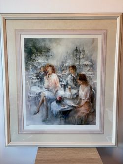 Willem Haenraets “Terrace” Signed Limited Edition Print 134/1500 Framed