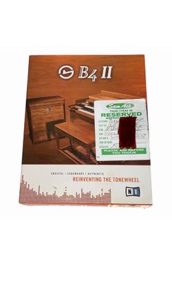 Native Instruments B4 II Organ Software Complete Box CD Manual Serial Number