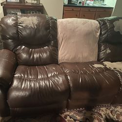 3 Seater Reclining Sofa With New Luxury Cover (EX. Middle Top Coushin) $180 OBO Thumbnail