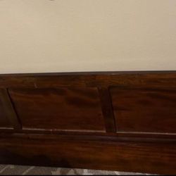 Rustic Brown King Headboard And Footboard