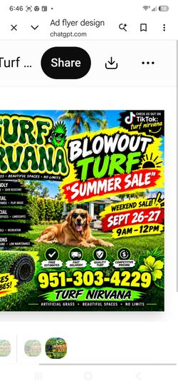Turf as low as .70 a sq (temecula