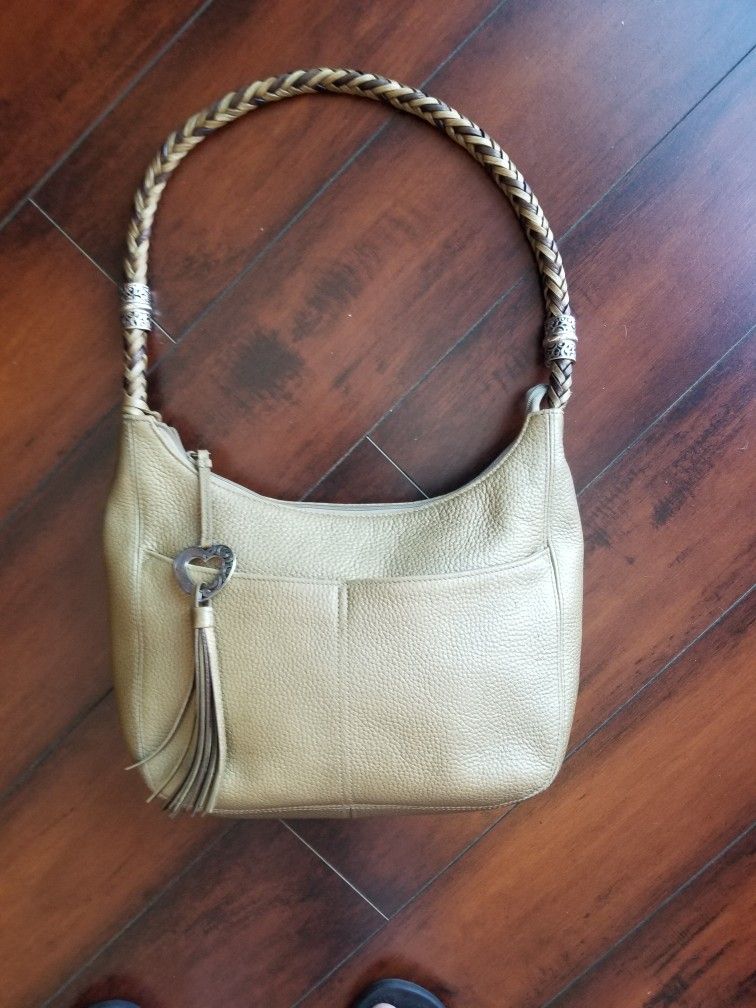 Brighton Gold Shoulder Handbag Purse