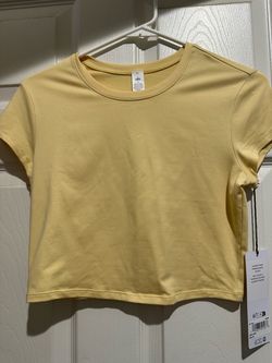 Alo Alosoft Crop Finesse Short Sleeve Top