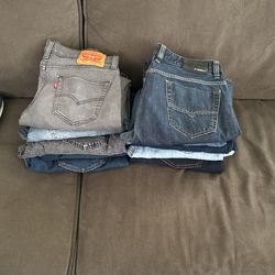 Jeans Lot Different Sizes