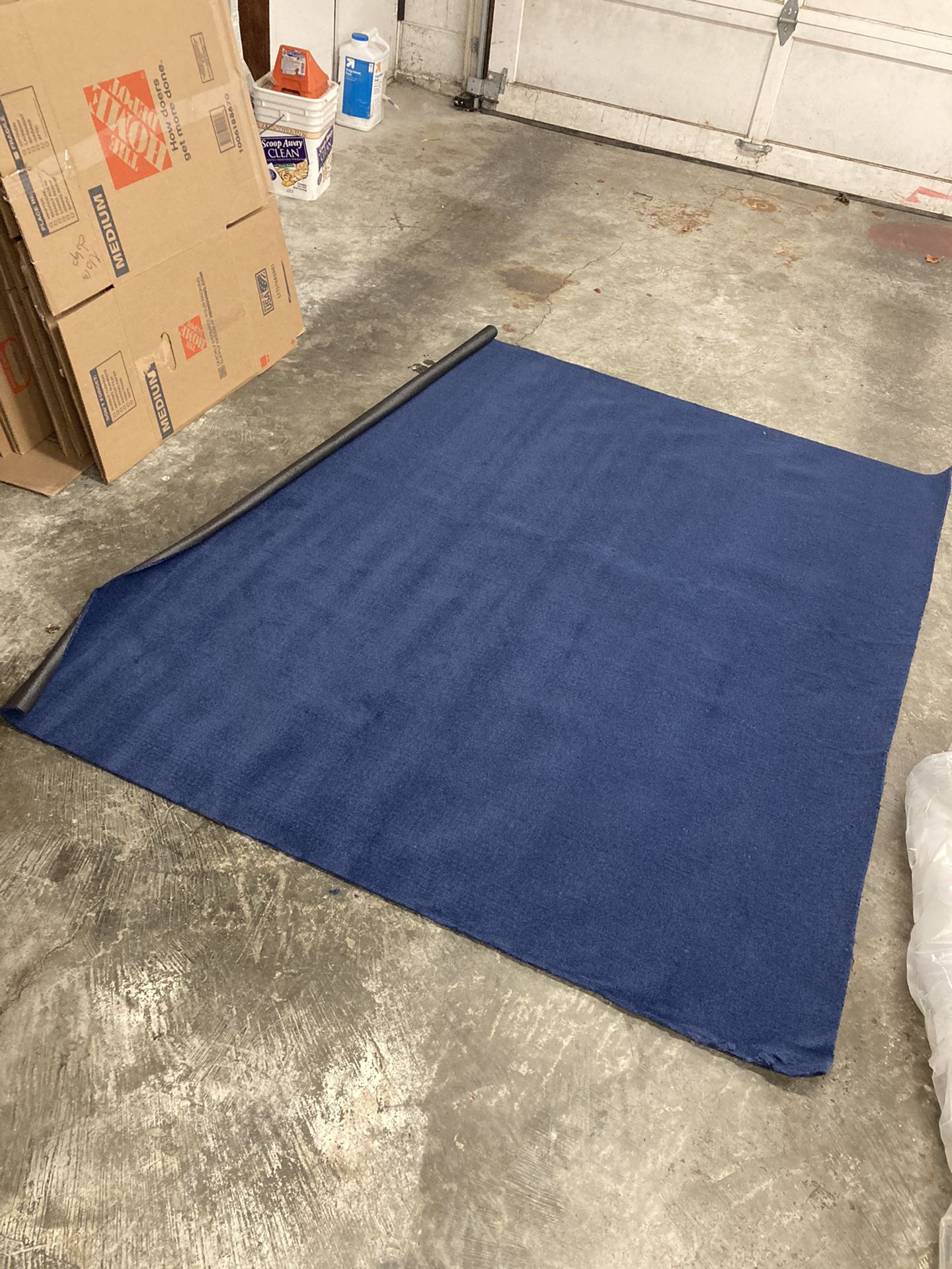 Blue Boat Carpet 5’x6’