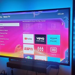 TCL 50-in LED TV w/sounds & Mount