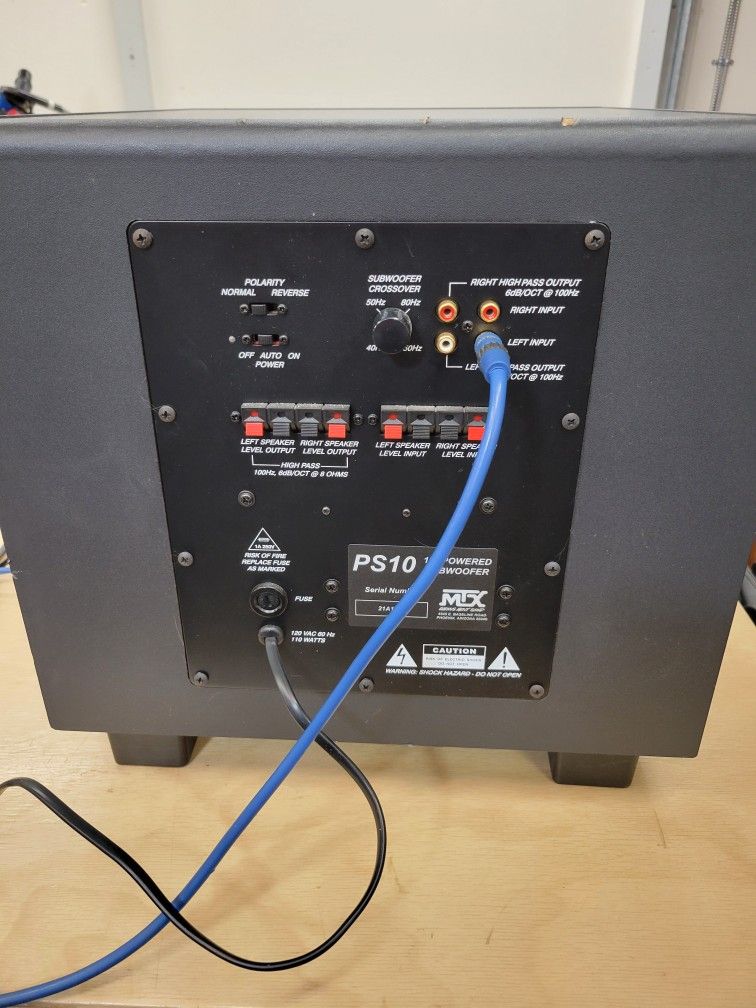 MTX Home Subwoofer PS10