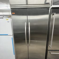 KitchenAid Side By Side Built In 42” Refrigerator Stainless Steel