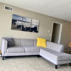 Living Spaces Sectional 