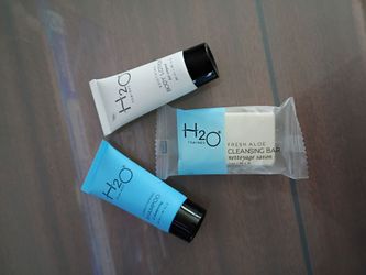 Shampoo. Lotion, bar soap