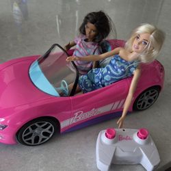Barbie Car, 2 Dolls And Remote Control 