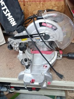 CRAFTSMAN 10" COMPOUND MITER SAW W/ LASER . OPEN TO TRADE.