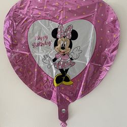 Minnie Mouse Pink Happy Birthday Foil Balloon 18”.