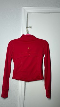 Red define cropped jacket