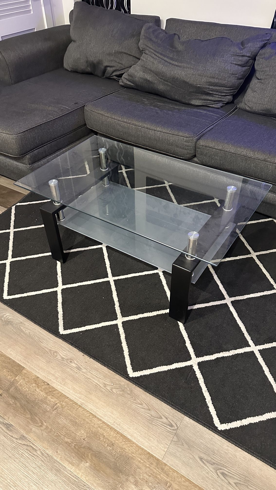 Rectangular Glass Coffee Table