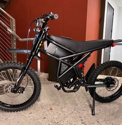 GT73 Electric E-Bike Dirt Bike Style Full Suspension, 25 Inch Deal Dirt Bike Tires, 37mph, 2 Batteries