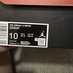 Jordan 12 Taxi DS Size 10📲