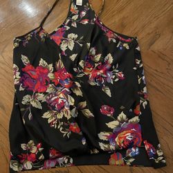 Beautiful Like New Floral Arden B. Strappy  Sleeveless WOMEN’s Top - Size Medium