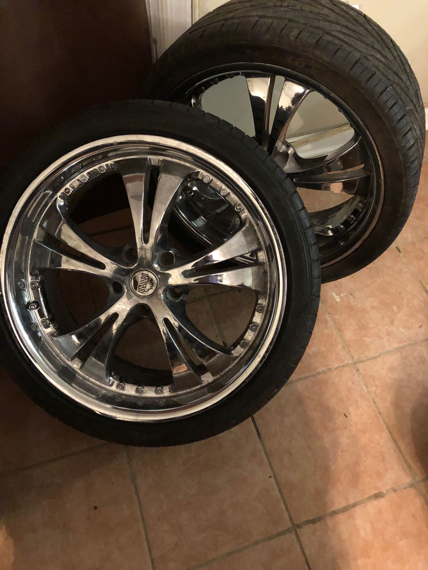 20in damani rims with 255-35-20 Goodyear eagle tires