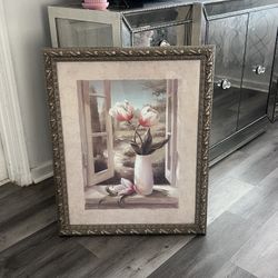 Framed Tulip Artwork – 27x33 inches