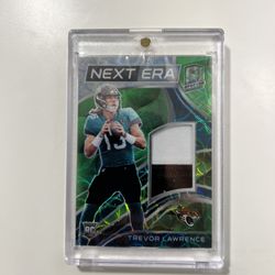 2021 Panini Spectra Football Trevor Lawrence Rookie Green Scope Patch /35 Rare