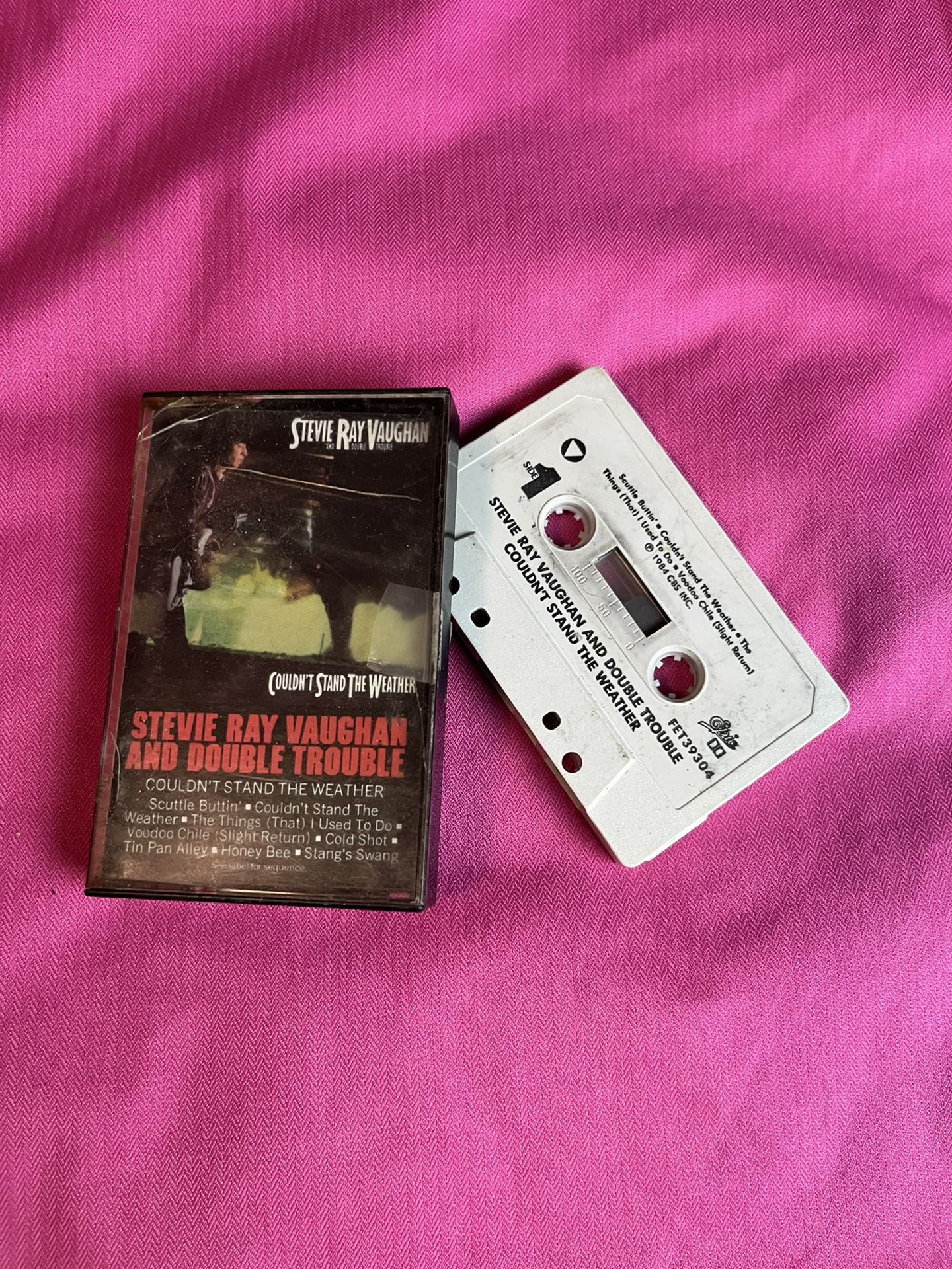 Stevie Ray Vaughan and double trouble Cassette Tape Couldn’t stand the weather
