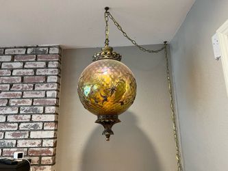 Vintage hanging globe light