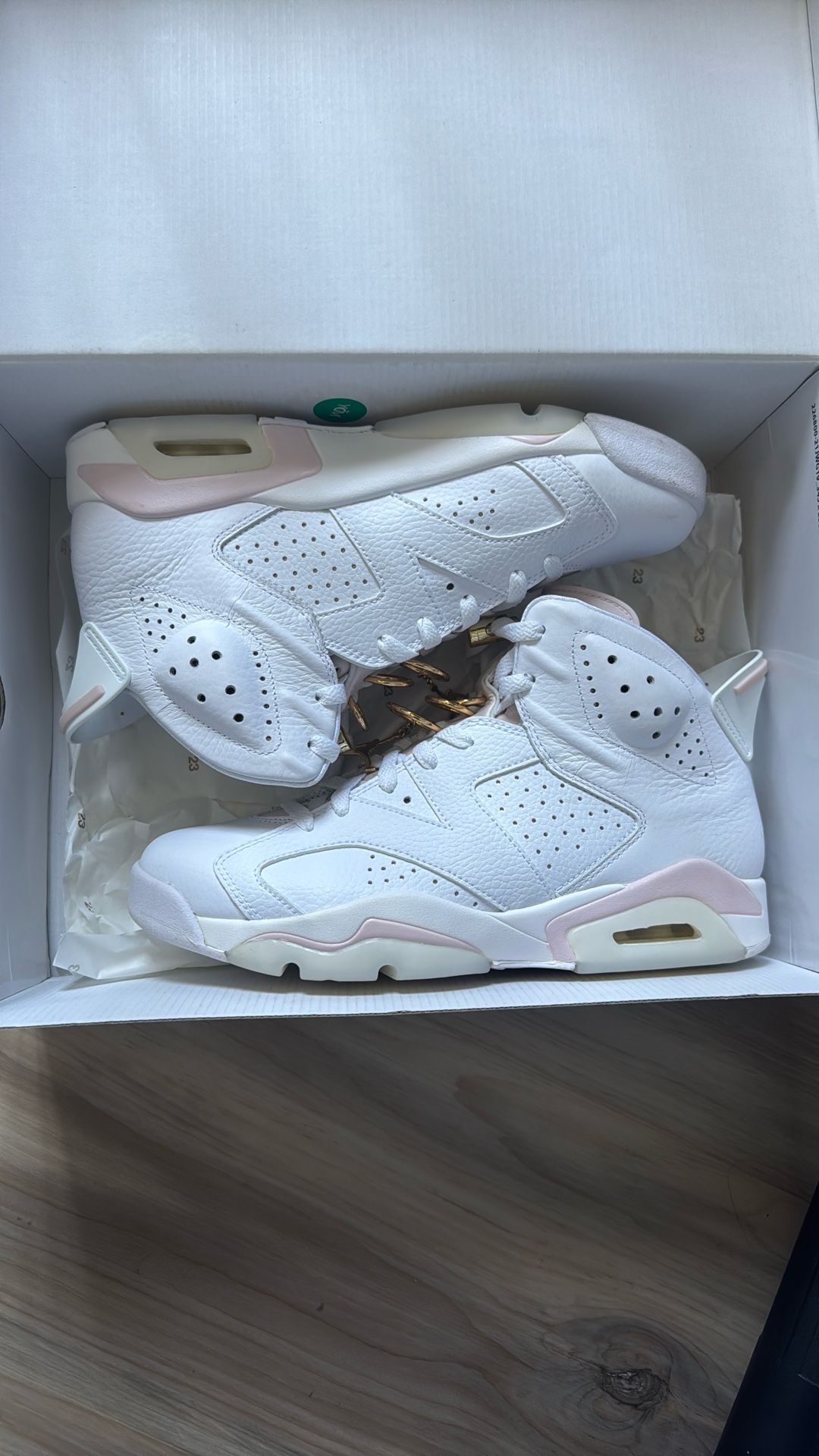 Jordan 6 Retro Gold Hoops