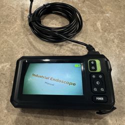 Endoscope Camera with Light, 4.3" Inspection Camera, 1920P HD Borescope Camera with 8 LED Lights, IP67 Waterproof Snake Sewer Camera, 16.4FT Semi-Rigi