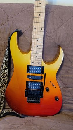 IBANEZ RG470MB 1P-01 MADE IN INDONESIA IN AUTUMN FADE METALLIC COLOR SOLID BODY ELECTRIC GUITAR.