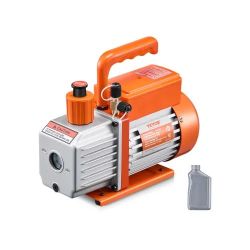 Vacuum Pump, 5 CFM, HVAC Single Stage Rotary Vane Vacuum Pump, for R134a R22 R410a