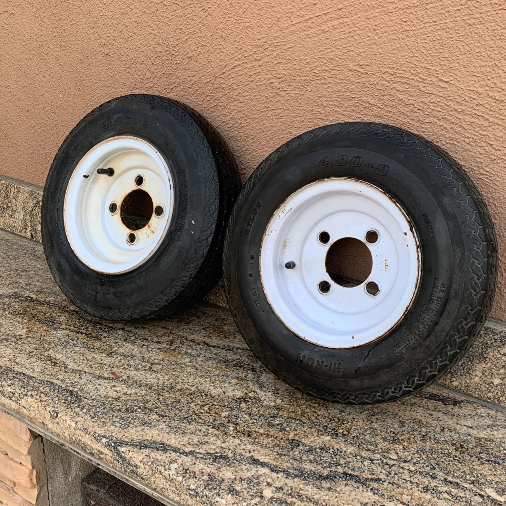Llantas Para Traila 4 .80 -8 $100