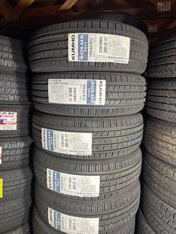195/65R15 Kumho TA11 set of 4 brand New tires mounted and balanced