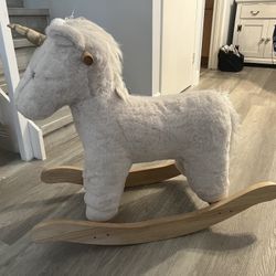 Pottery Barn Kids Rocking Horse (unicorn) 