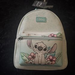 Disney Loungefly Lilo And Stitch Hibiscus Sketch Mini Backpack