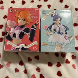 Futari ha Pretty Cure Precure 15th Anniversary Figures Cure White And Cure Black 