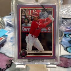 2022 Topps X Aaron Judge Curated #23 Shohei Ohtani Purple 5/25