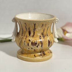 Vintage Artist Made Ceramic Flower Pot in Empire Style 