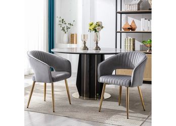 Elegant Upholstered velvet chairs