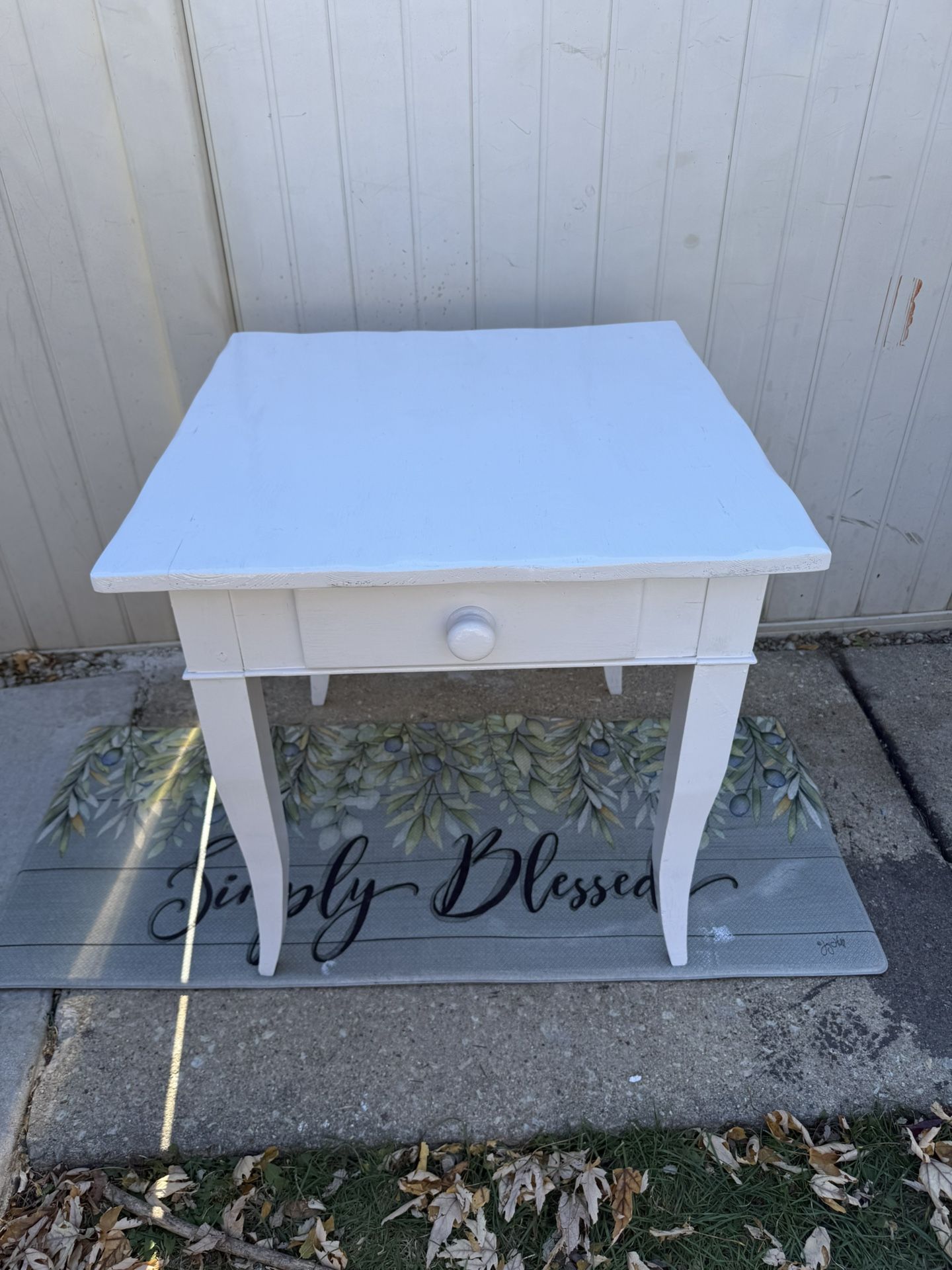 White Painted Table