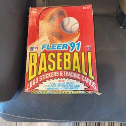1991 Fleer Baseball Wax Box